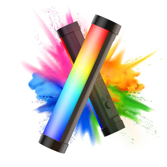 LBNIFTY P100 RGB Photo Video Light Stick Handheld Fill Light with Remote Control & Grid Softbox