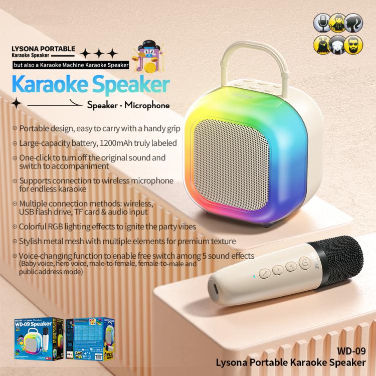 LBNIFTYWEKOME WD-09 Lysona Portable Karaoke Speaker