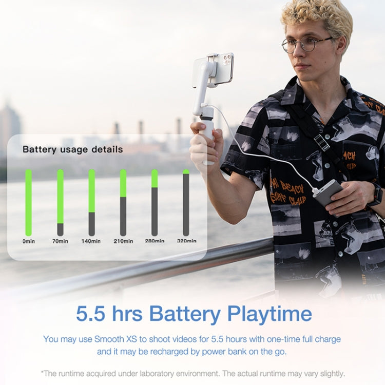 YSZY018 Smooth-XS Handheld Gimbal Stabilizer Selfie Stick for Smart Phone, Load: 200g