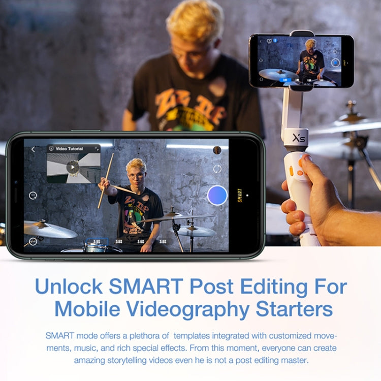 YSZY018 Smooth-XS Handheld Gimbal Stabilizer Selfie Stick for Smart Phone, Load: 200g