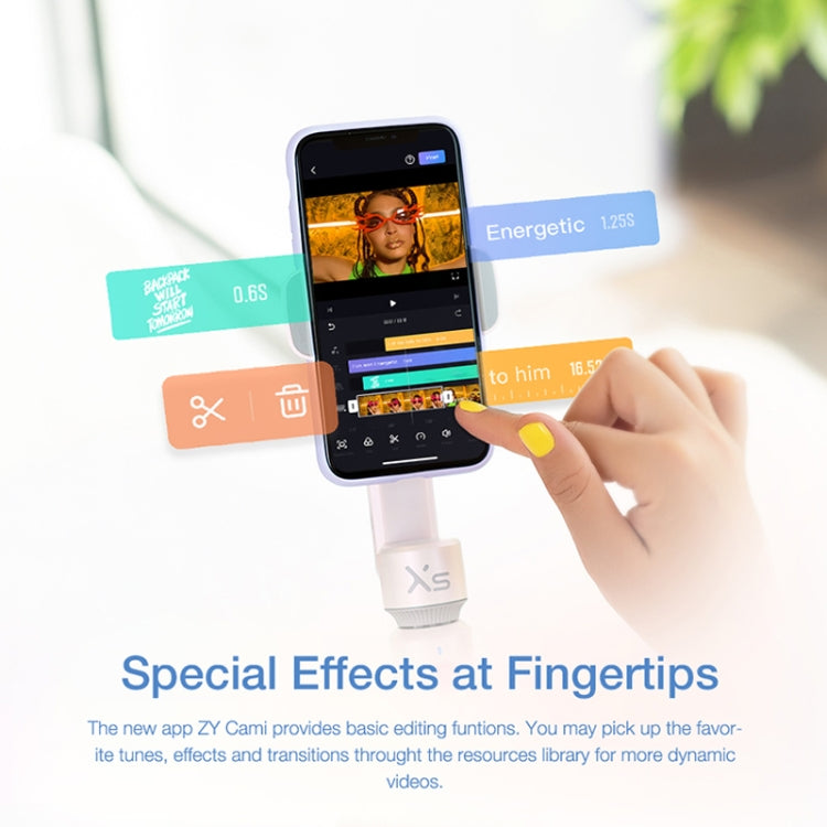 YSZY018 Smooth-XS Handheld Gimbal Stabilizer Selfie Stick for Smart Phone, Load: 200g