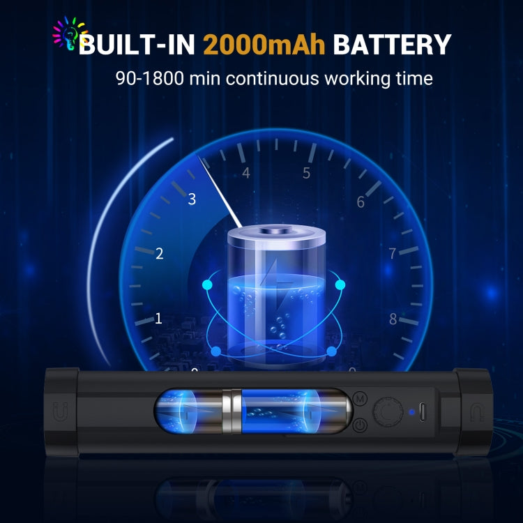 LBNIFTY P100 RGB Photo Video Light Stick Handheld Fill Light with Remote Control & Grid Softbox