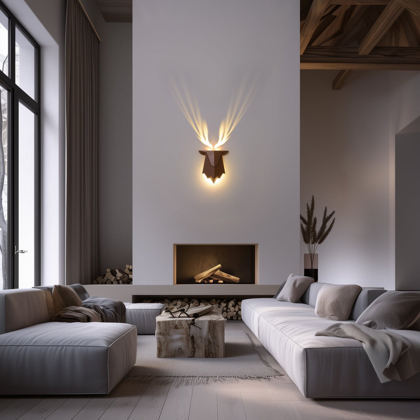 Elk Wall Lamp, Creative Projection Lamp-1