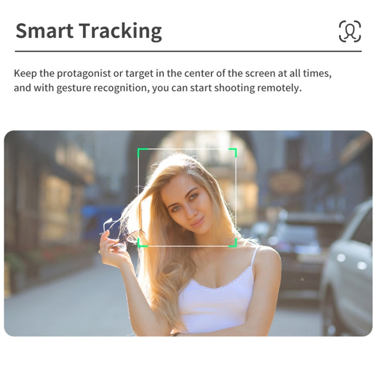 LBNIFTYQ18 Desktop Intelligent Tracking Gimbal Stabilizer Multi-function Fill Light Selfie Stick