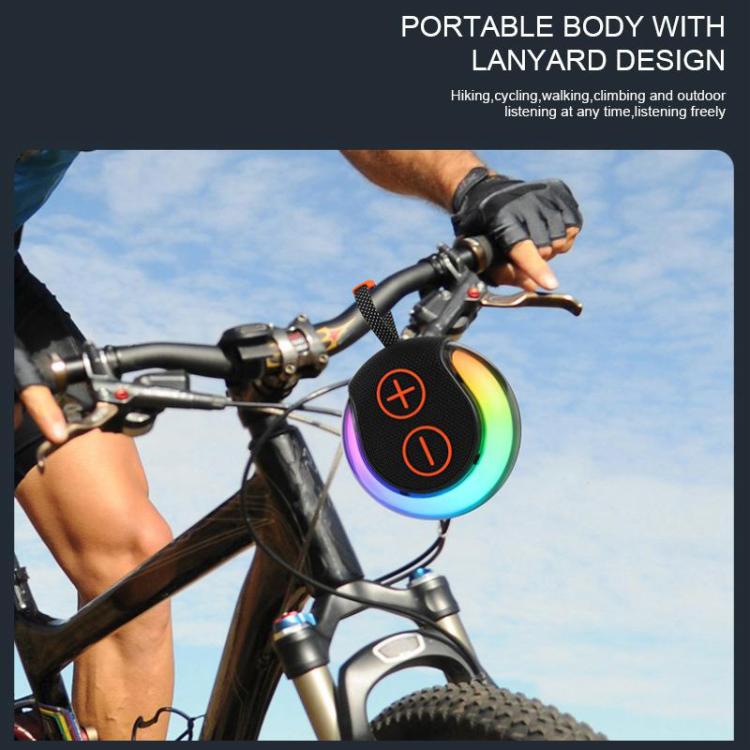 LBNIFTYPortable Outdoor RGB Light Bluetooth Speaker Desktop Subwoofer