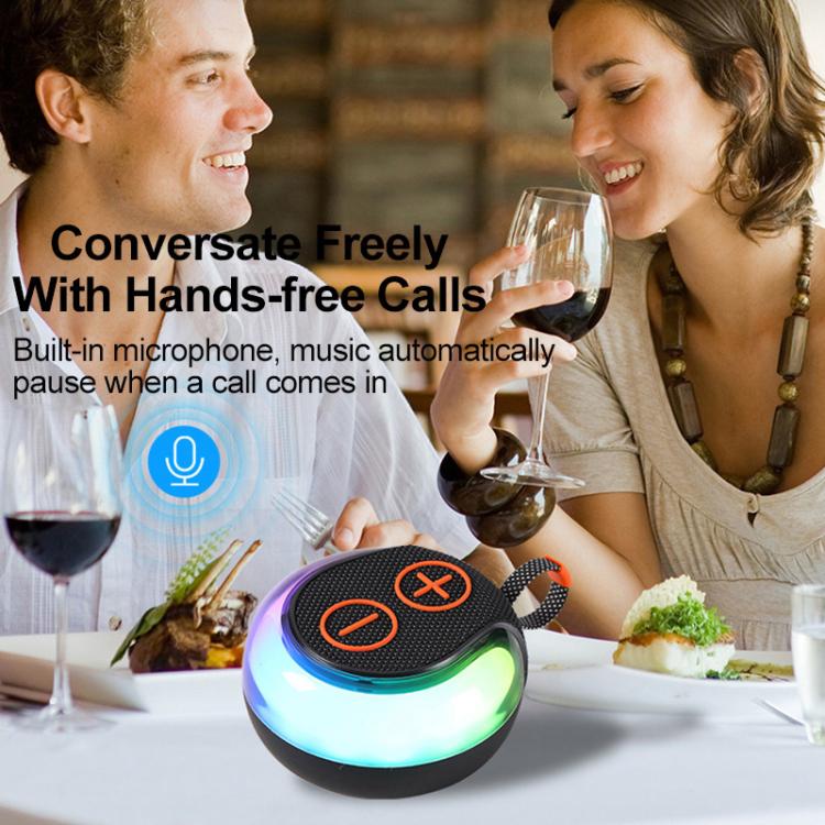 LBNIFTYPortable Outdoor RGB Light Bluetooth Speaker Desktop Subwoofer