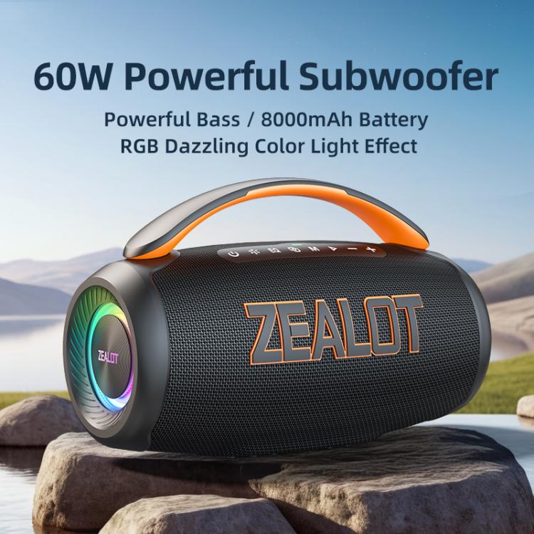 LBNIFTYZealot P12 60W Portable Handheld Outdoor RGB Bluetooth Speaker