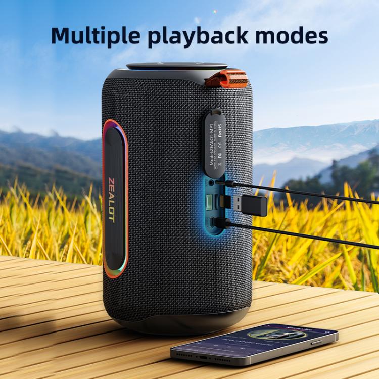 LBNIFTYZealot MP1 60W Portable Outdoor RGB Bluetooth Speaker