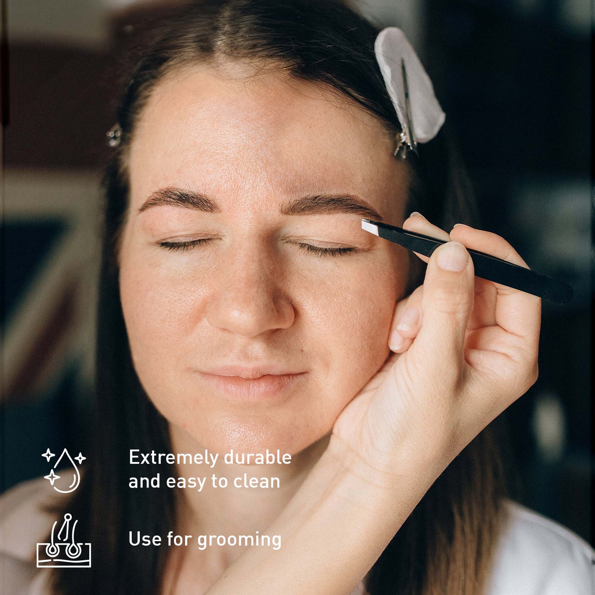 Pursonic Beauty Essentials Bundle - Advanced Facial and Body Cleansing Brush, Studio Makeup Brush Set, Slant Tip Tweezer, and Eyelash Curler-2