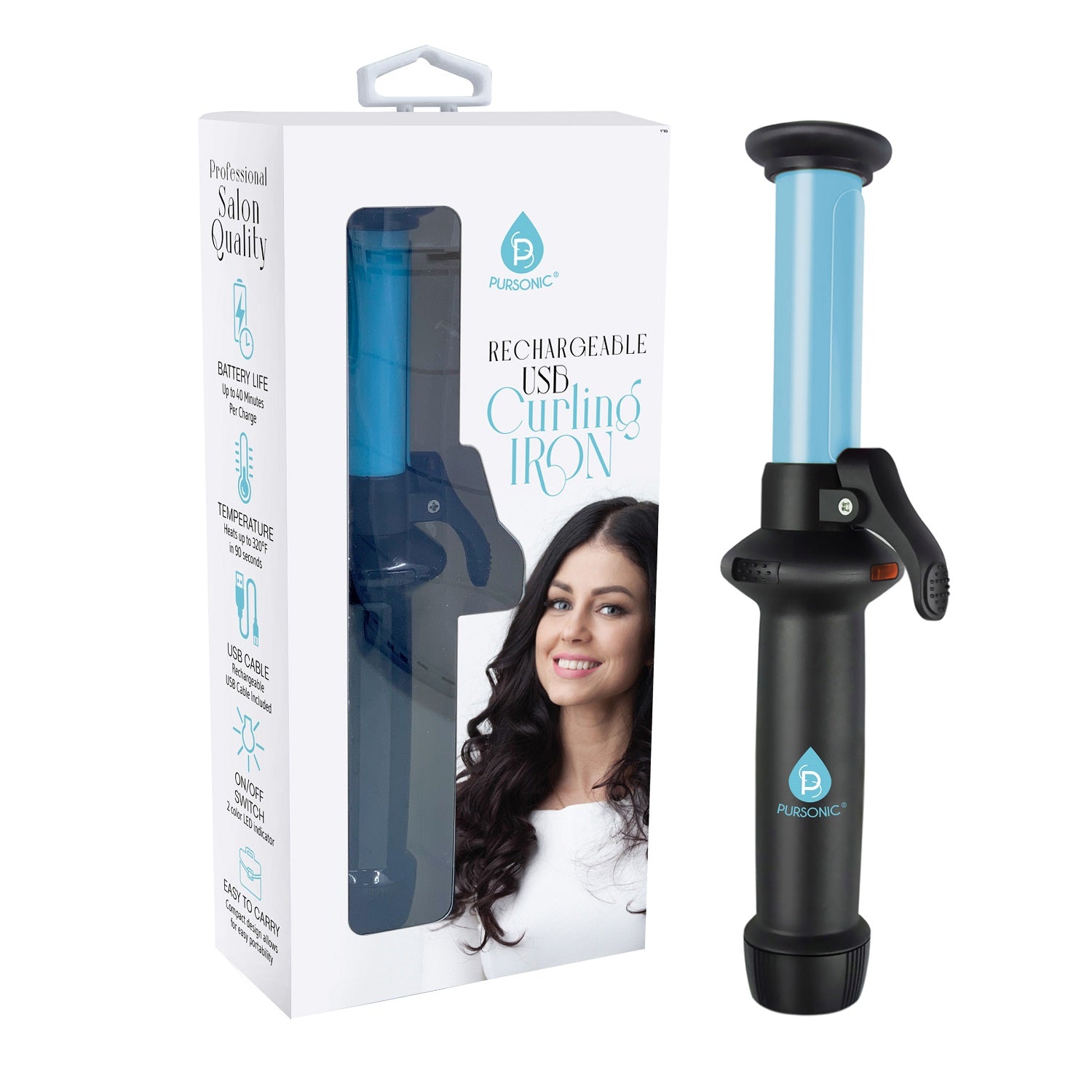 USB Rechargeable Mini Curling Iron-0