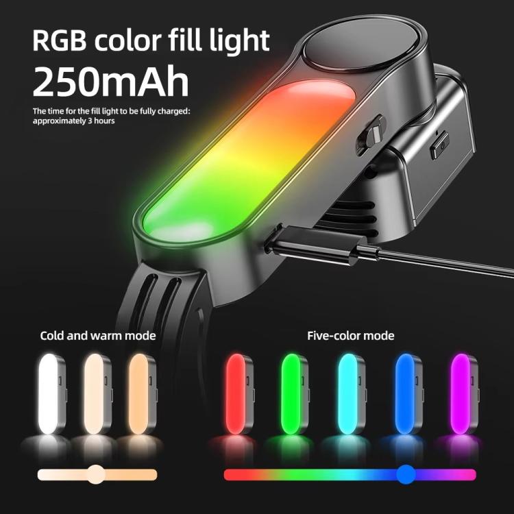 Q33 Remote Control Photography Mini Tripod Selfie Stick Stabilizer Anti-Shake with Fill Light