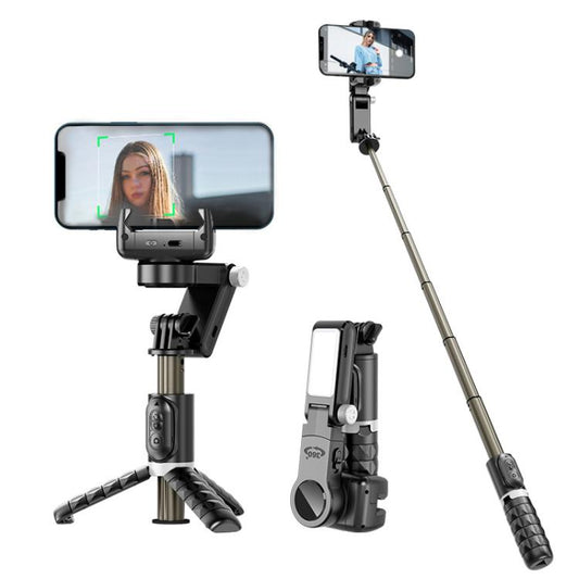 LBNIFTYTokQi Q18 Desktop Wireless Remote Control Handheld Gimbal Stabilizer Fill Light Selfie Stick Tripod