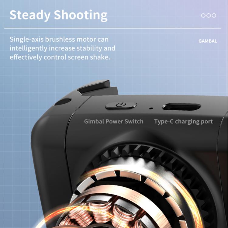 LBNIFTYTokQi Q18 Desktop Wireless Remote Control Handheld Gimbal Stabilizer Fill Light Selfie Stick Tripod