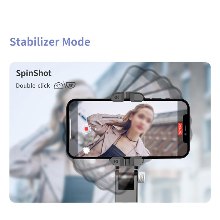 LBNIFTYTokQi Q18 Desktop Wireless Remote Control Handheld Gimbal Stabilizer Fill Light Selfie Stick Tripod