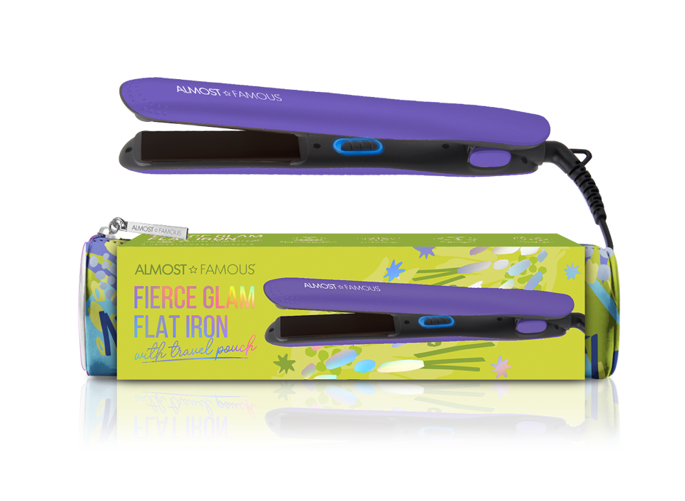 "Fierce Glam" Flat Iron with Travel Pouch-5