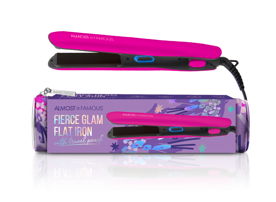 "Fierce Glam" Flat Iron with Travel Pouch-7